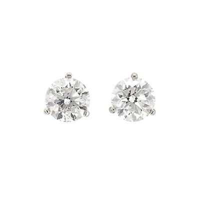 Lot 41 - Pair of Diamond Stud Earrings