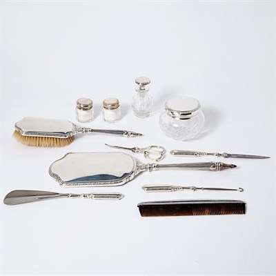 Lot 480 - American Sterling Silver Eleven-Piece Dresser Set