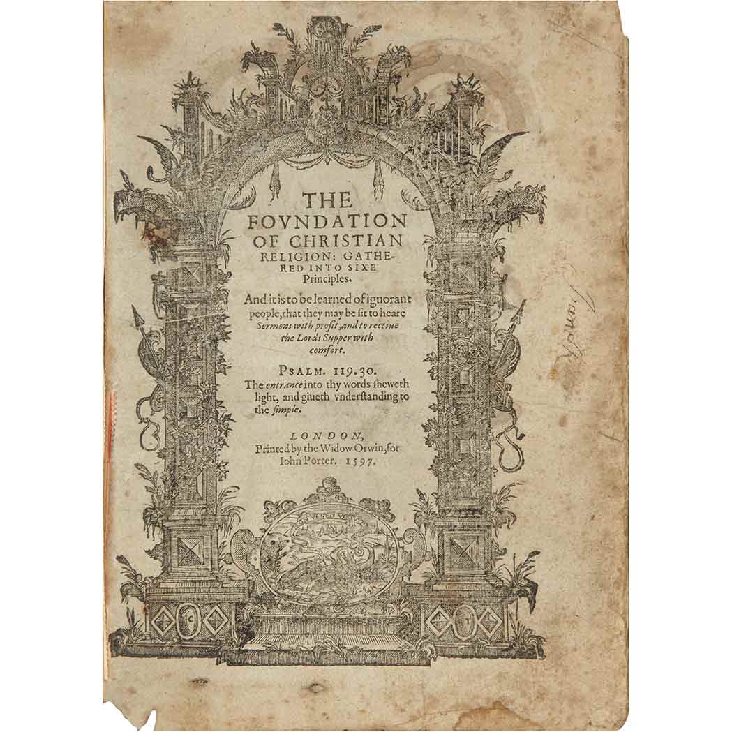 Lot 296 - [ELZABETHAN] [PERKINS, WILLIAM]. Sammelband of...