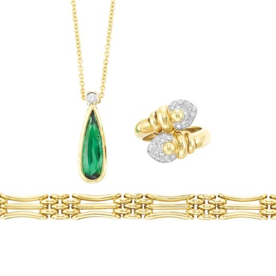 Lot 151 - Group of Gold, Diamond and Gem-Set Jewelry