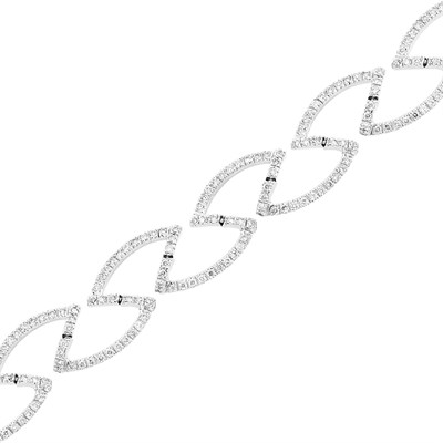 Lot 60 - White Gold and Diamond Bracelet
