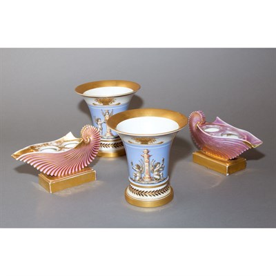 Lot 312 - Pair of Neoclassical Style French Porcelain...