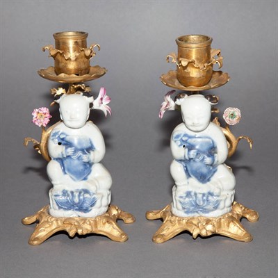 Lot 324 - Pair of Louis XV Style Gilt-Metal Mounted...