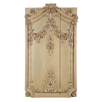 Lot 526 - Louis XV Style Painted Panel Carved with...