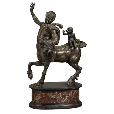 Lot 413 - Italian Bronze Figure of a Centaur 19th...
