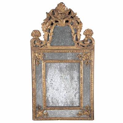 Lot 226 - Regence Gilt-Wood Mirror Circa 1730 Surmounted...