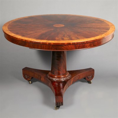Lot 342 - Classical Inlaid Mahogany Tilt-Top Breakfast...