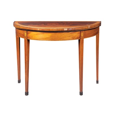 Lot 546 - George III Satinwood and Rosewood Banded...