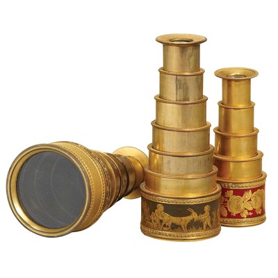 Lot 282 - Group of Three French Bronze Spy Glasses 19th...
