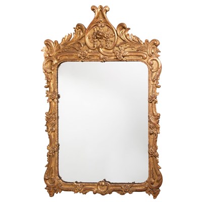 Lot 431 - Louis XV Style Gilt-Wood Mirror 19th Century...