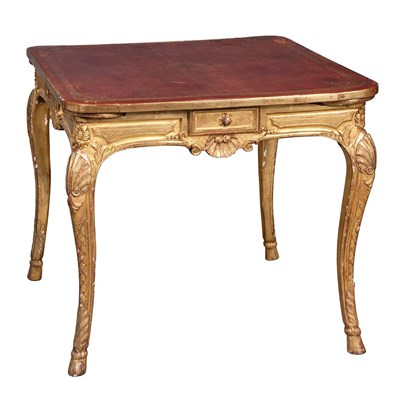 Lot 273 - Regence Gilt-Wood Card Table 18th Century and...