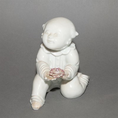 Lot 519 - Chinese Style French Porcelain Figure of a...