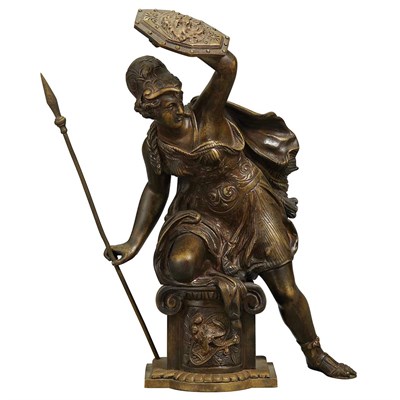 Lot 315 - Continental Bronze Figure of Minerva 19th...