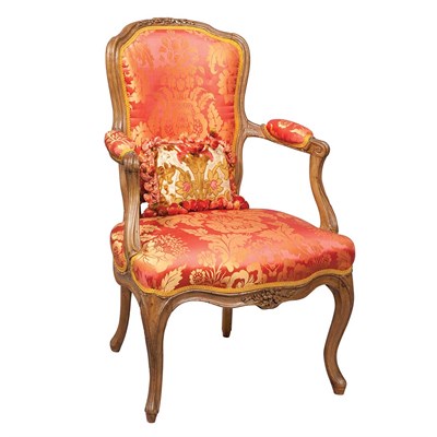 Lot 352 - Louis XV Beechwood Diminutive Fauteuil en...