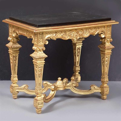 Lot 237 - Louis XIV Style Gilt-Wood Low Table The...