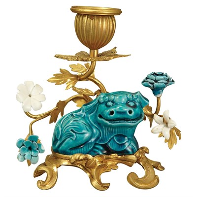 Lot 452 - Louis XV Style Gilt-Bronze and Turquoise...