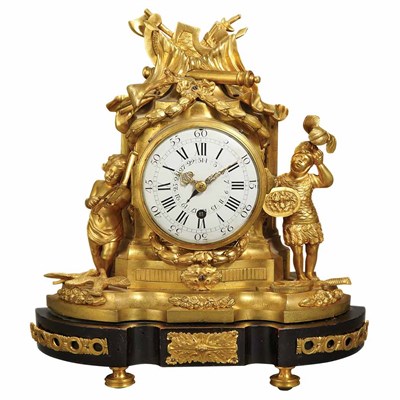 Lot 240 - Louis XVI Gilt-Bronze Mantel Clock Late 18th...