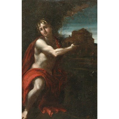 Lot 55 - Roman School 17th Century St. John the Baptist...