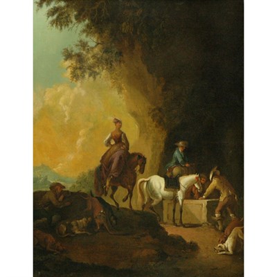 Lot 23 - Manner of Phillips Wouwerman Stopping to Water...