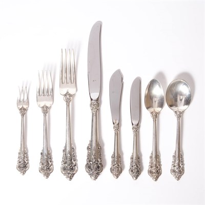 Lot 300 - Wallace Sterling Silver Flatware Service Grand...