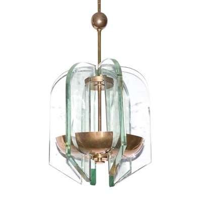 Lot 312A - Italian Design Glass Chandelier, mid 20th...
