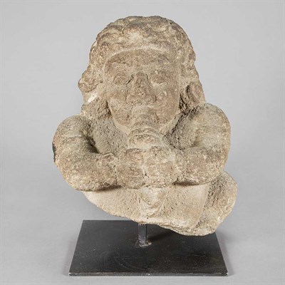 Lot 213 - Japanese Lava Figure Height 11 1/2 inches.