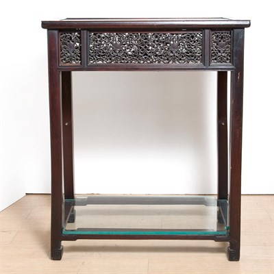 Lot 169 - Chinese Hardwood Side Table Height 30 inches,...