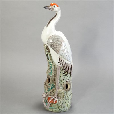 Lot 321 - Chinese Porcelain Figure of a Crane Height 21...
