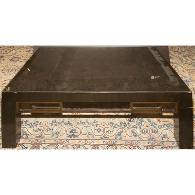 Lot 143 - Chinese Gold and Black Lacquered Low Table...