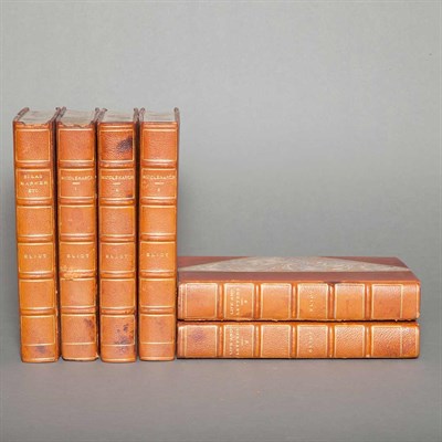 Lot 476 - [FINE BINDINGS] ELIOT, GEORGE. Works. Boston:...