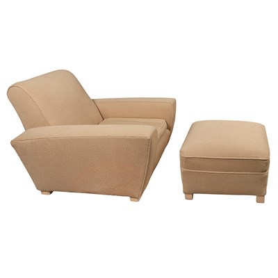 Lot 399 - Upholstered Armchair in Manner of Paul Frankl...