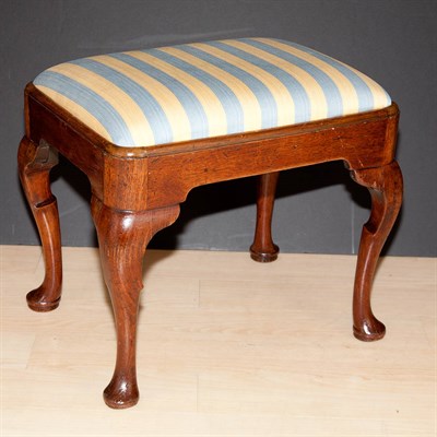 Lot 199 - George III Style Oak Stool Height 19 inches,...