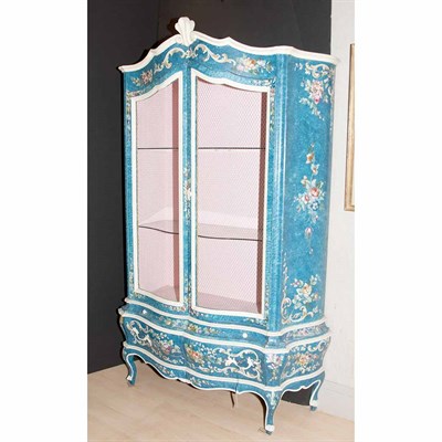 Lot 205 - Italian Rococo Style Painted Wood Cabinet...