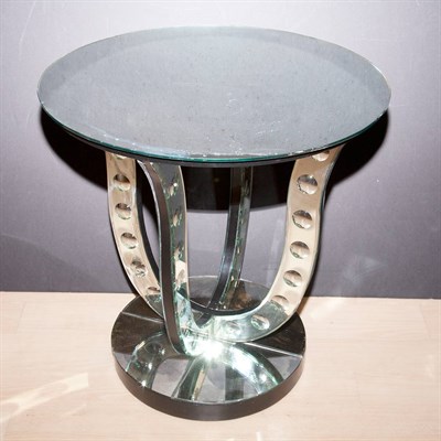 Lot 240 - Art Deco Style Mirrored Side Table Height 23...