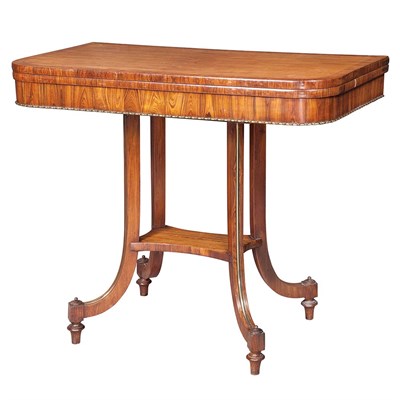 Lot 268 - Regency Gilt-Bronze Mounted Rosewood Fold-Over...