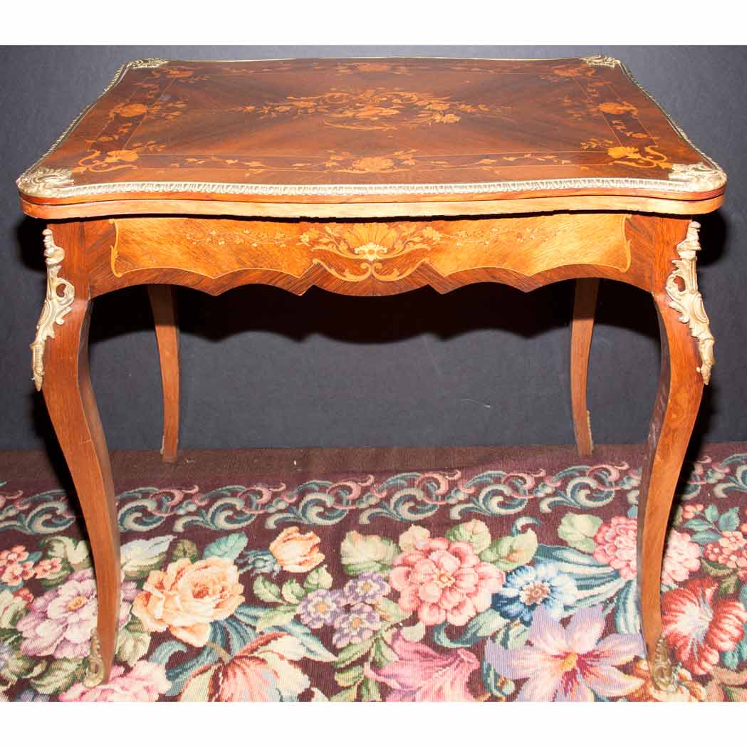 Lot 164 - Transitional Louis XV/XVI Inlaid Fruitwood...