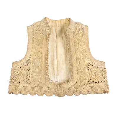 Lot 548 - Ottoman Gold Thread Child's Waistcoat 19th...