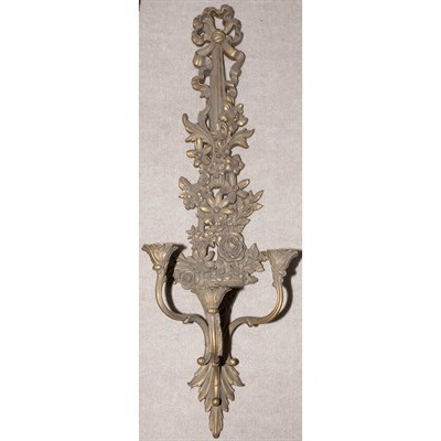Lot 397 - Pair of Louis XVI Style Gold Painted...