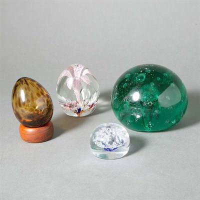 Lot 614 - Group of Fourteen Glass Paperweights