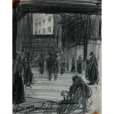 Lot 105 - Abraham Walkowitz American, 1878-1965 (i)...