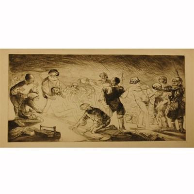 Lot 102 - Bernard Naudin [FIGURAL SCENES] Seven etchings,...