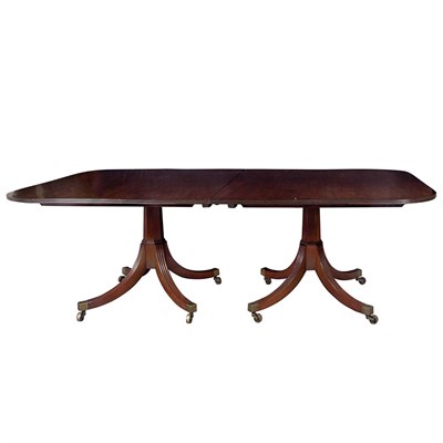 Lot 415 - George III Mahogany Double Pedestal Dining...