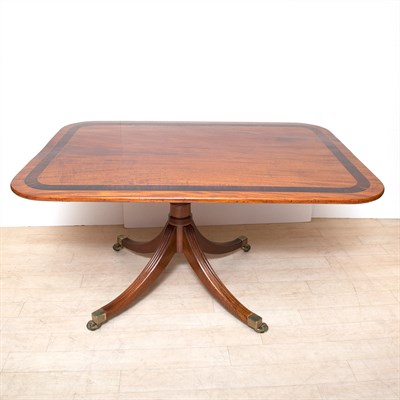 Lot 399 - George III Style Banded Mahogany Breakfast...