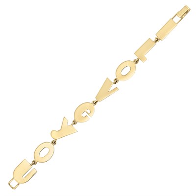 Lot 78 - Gold 'I Love You' Bracelet, Spaulding & Co.