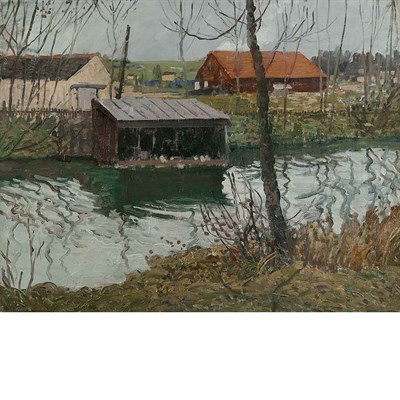 Lot 423 - Walter Elmer Schofield American, 1867-1944...