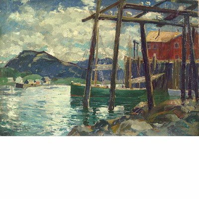 Lot 414 - Jonas Lie American/Norwegian, 1880-1940 Old...