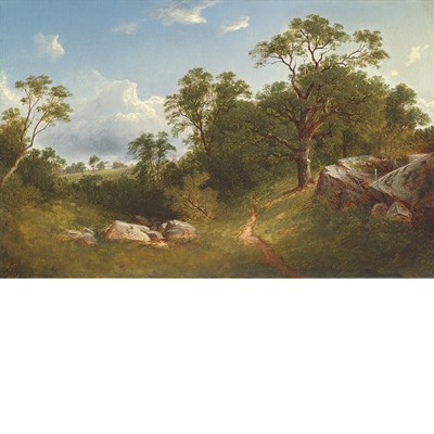 Lot 27 - David Johnson American, 1827-1908 Landscape...