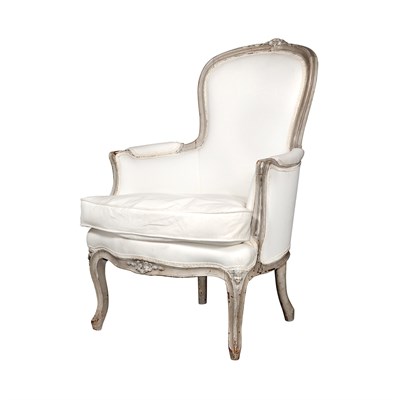 Lot 372 - Louis XVI Style Painted Bergere