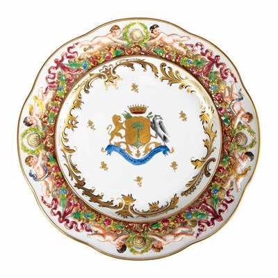 Lot 236 - Group of Capodimonte Porcelain Table Articles...
