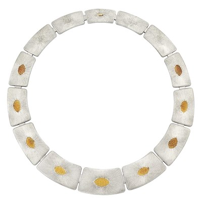Lot 374 - Sterling Silver and Gold Necklace, Buccellati